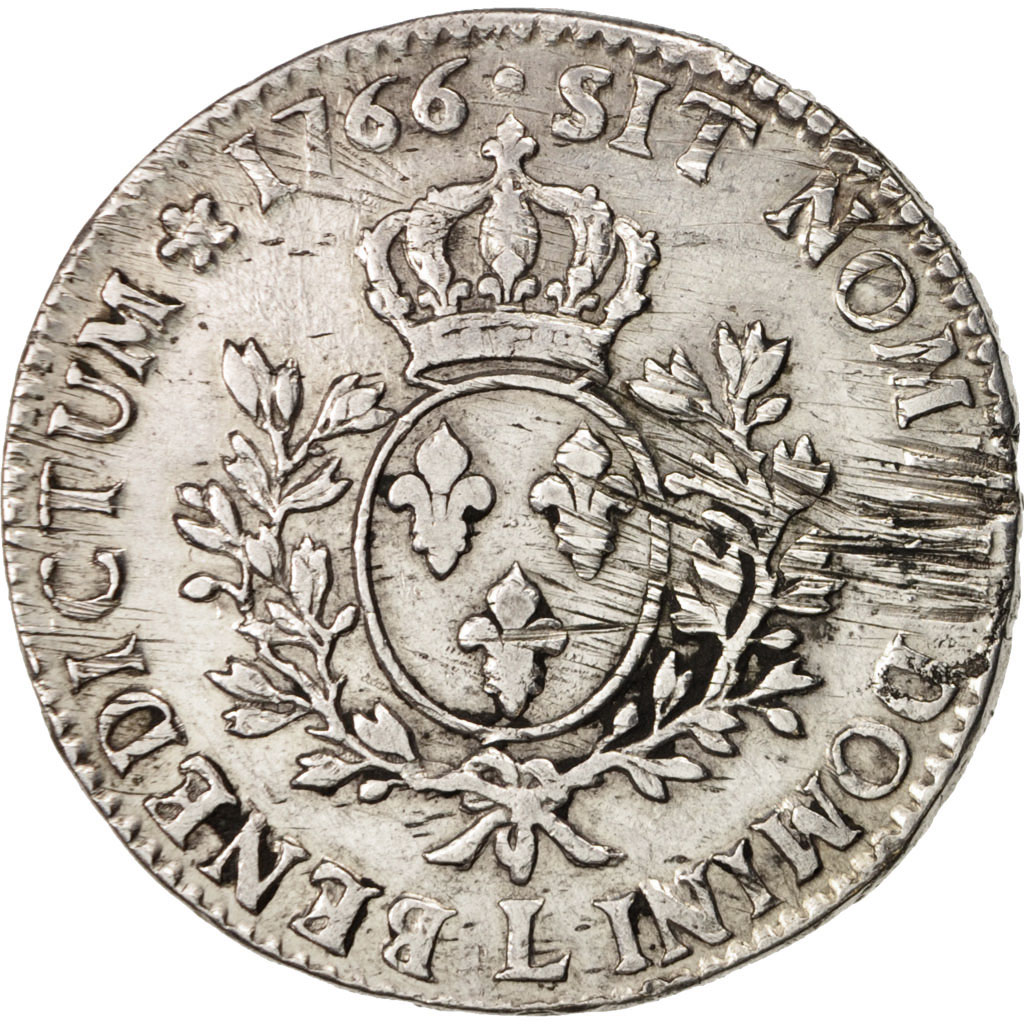 Coin, France, Louis XV, Écu au bandeau, Ecu, 1766, Bayonne, , Silver