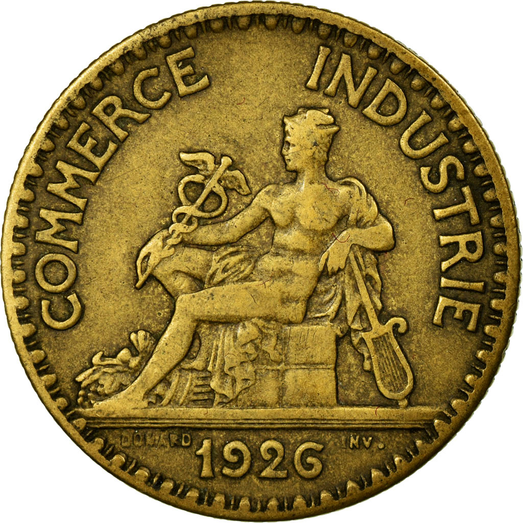 Coin, France, Chambre de commerce, 2 Francs, 1926, Paris, 
