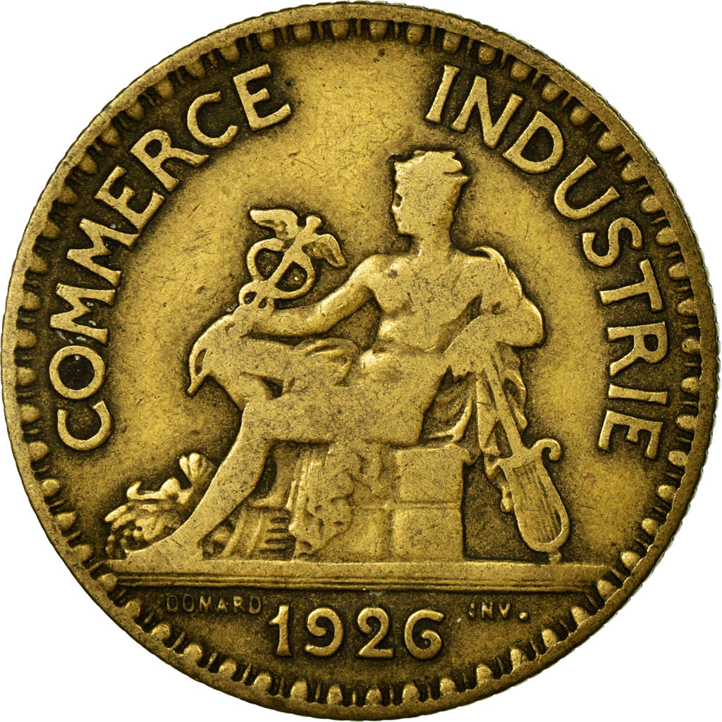 Coin, France, Chambre de commerce, 2 Francs, 1926, , Aluminum-Bronze