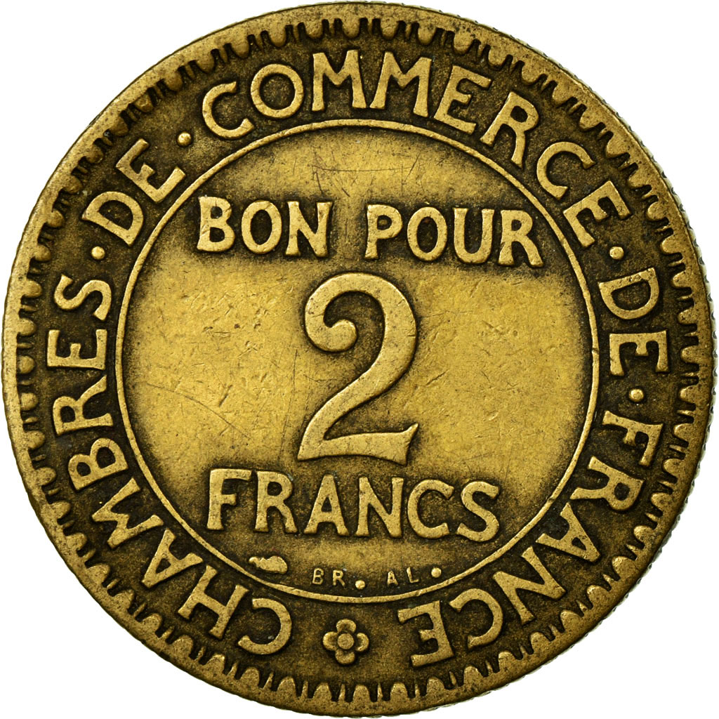 Coin, France, Chambre de commerce, 2 Francs, 1926, , Aluminum-Bronze
