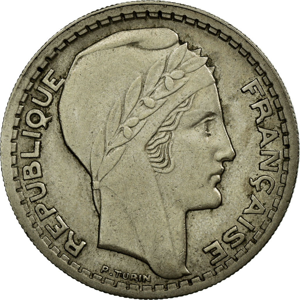 Coin, France, Turin, 10 Francs, 1945, AU, Copper-nickel, KM:908.1
