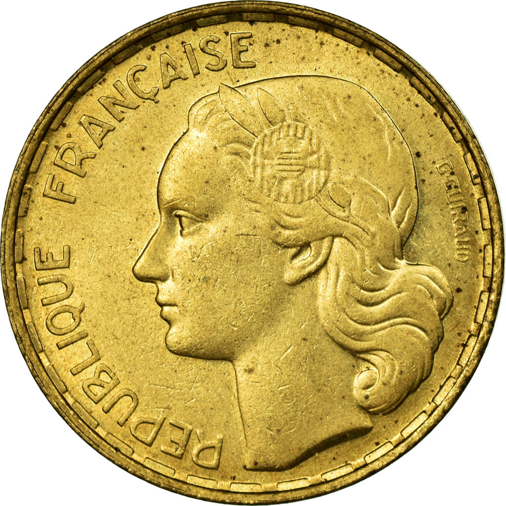 Coin, France, Guiraud, 50 Francs, 1952, Paris, , Aluminum-Bronze