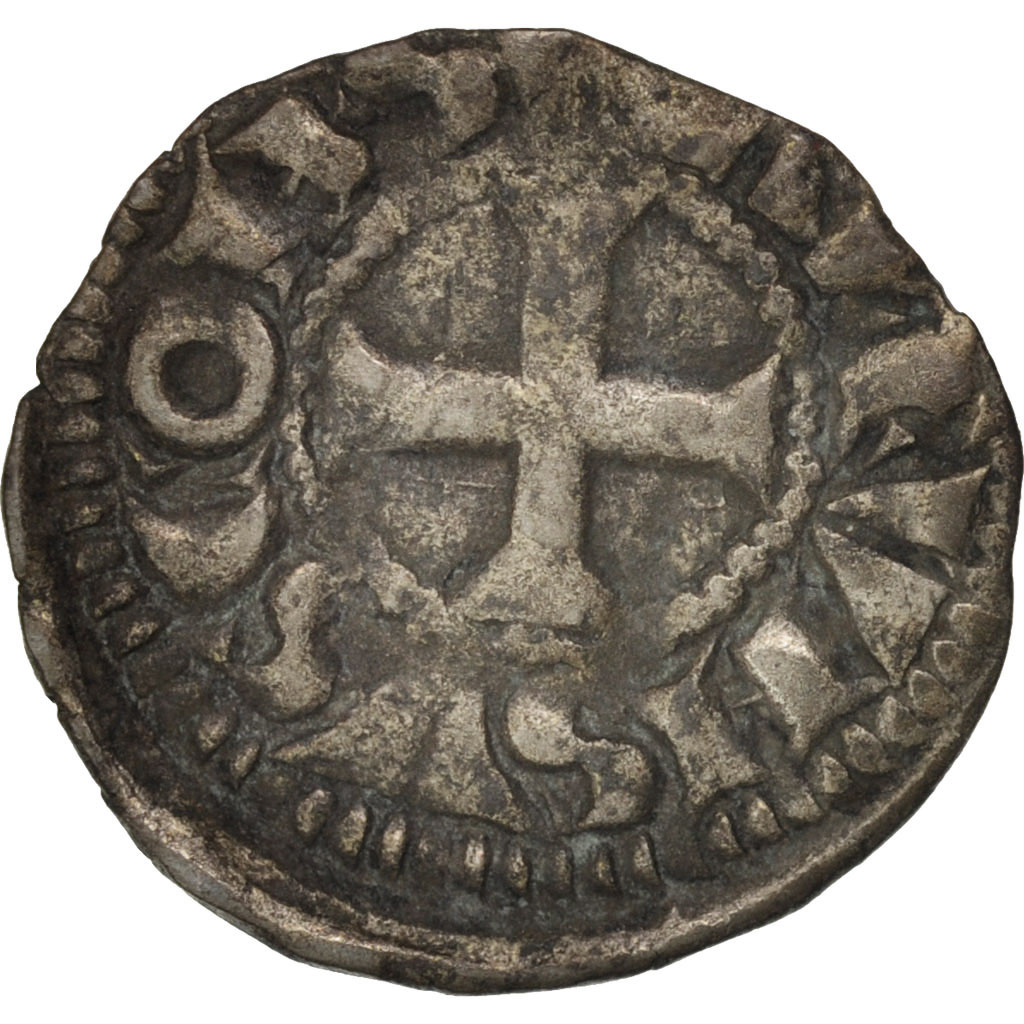 Coin, France, Poitou, Obol, , Silver, Boudeau:432
