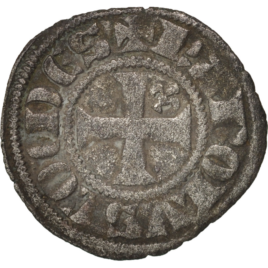 Coin, France, Anjou, Obol, , Silver, Boudeau:166