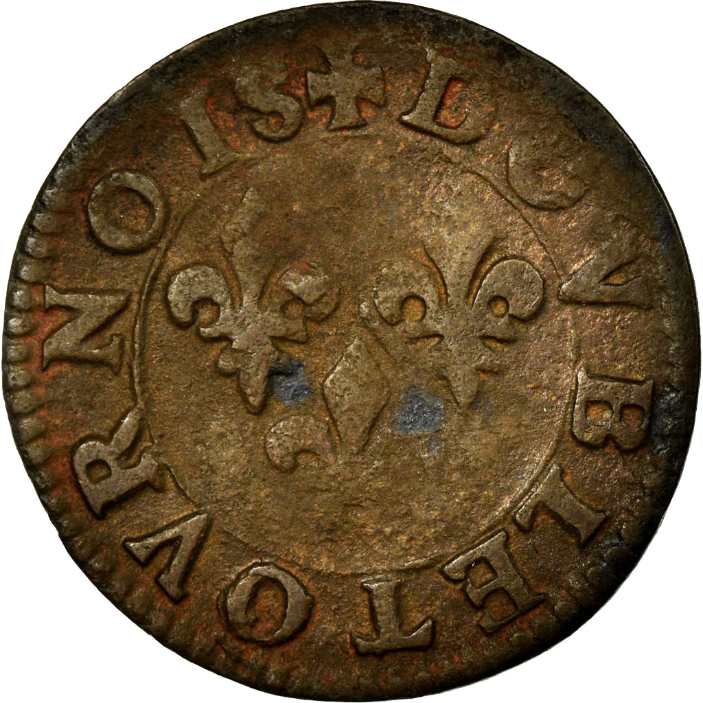 Coin, FRENCH STATES, CHATEAU-RENAUD, 2 Deniers, Tournois, , Copper
