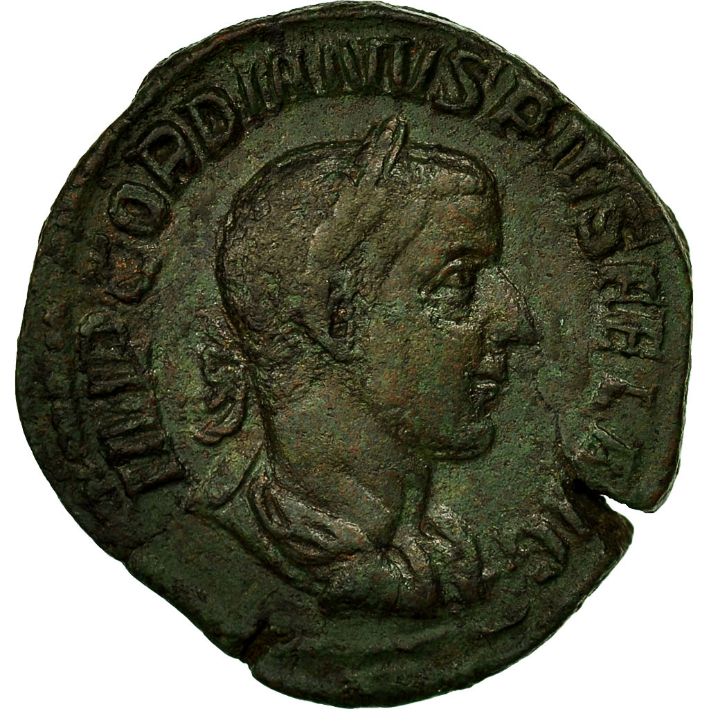 Coin, Gordian III, Sestertius, Rome, , Bronze, RIC:335a