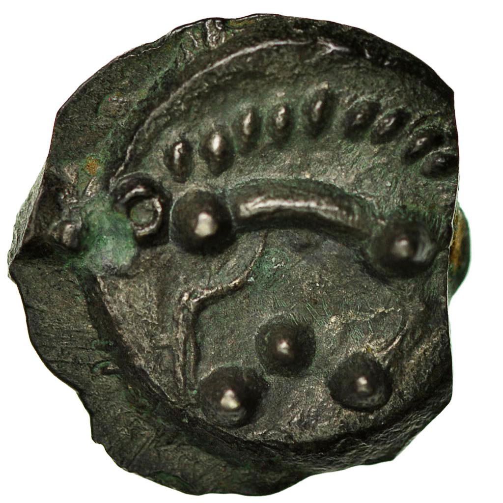 Munten, Aulerques Éburovices, Potin, PR, Potin, Delestrée:2479