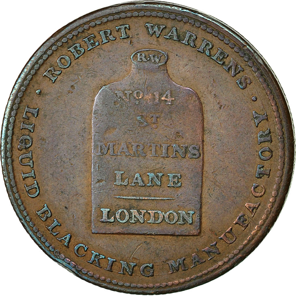 Coin, Great Britain, Robert Warren, Halfpenny Token, London, , Copper