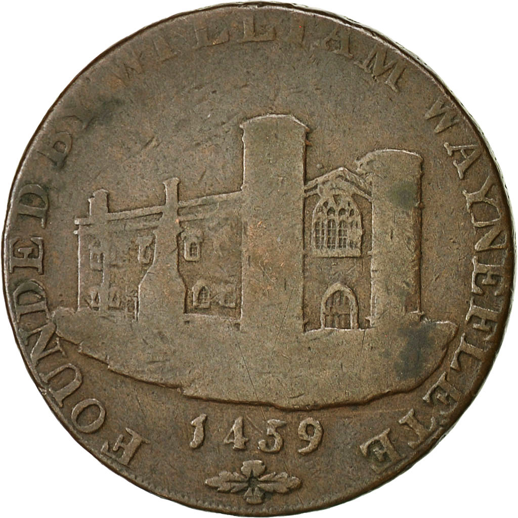 Coin, Great Britain, Lincolnshire, Halfpenny Token, 1793, Wainfleet, 
