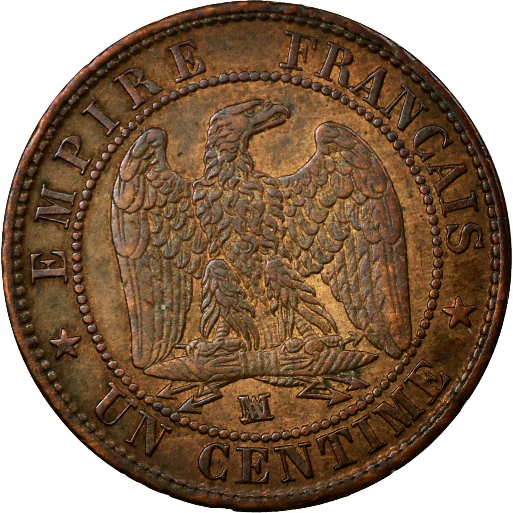 Munten, Frankrijk, Napoleon III, Napoléon III, Centime, 1853, Marseille, ZF