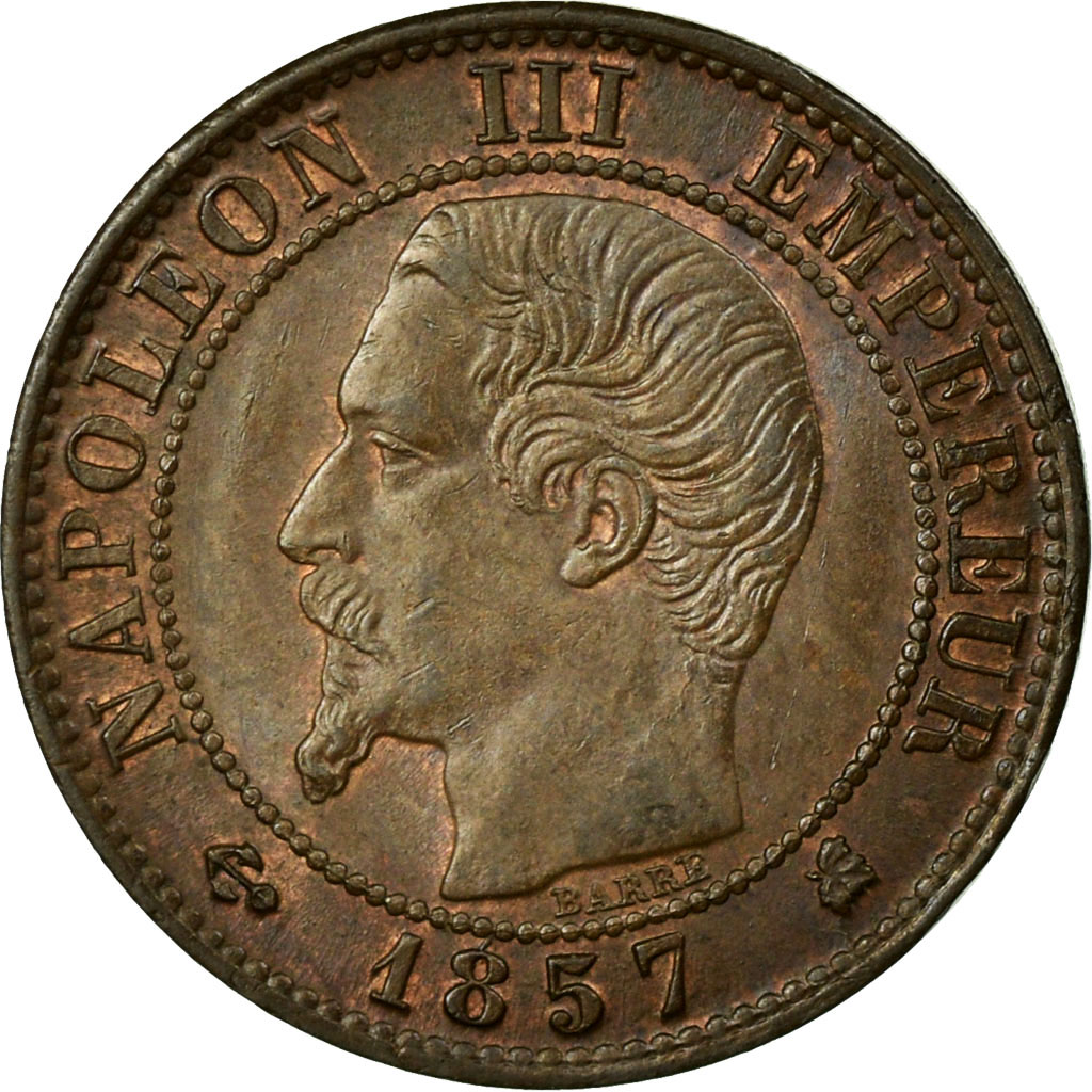 Coin, France, Napoleon III, Napoléon III, Centime, 1857, Bordeaux, 