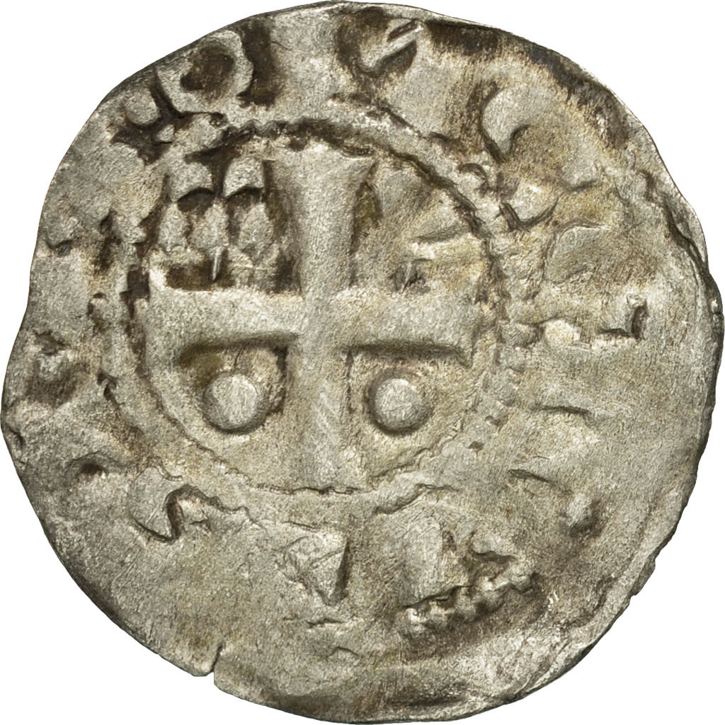 Coin, France, Champagne, Denarius, Provins et Sens, , Silver