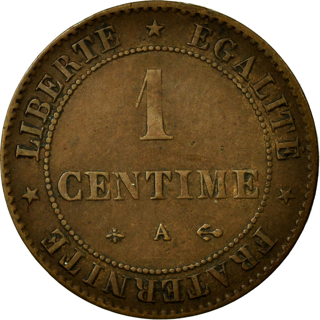 Coin, France, Cérès, Centime, 1877, Paris, , Bronze, KM:826.1
