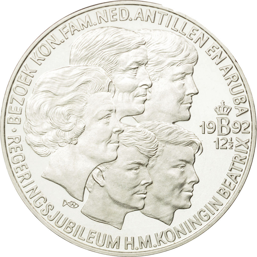 Coin, Netherlands, Beatrix, 25 Ecu, 1992, Utrecht, , Silver, KM:62.1