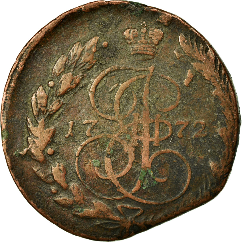 Coin, Russia, Catherine II, 5 Kopeks, 1772, Ekaterinbourg, , Copper
