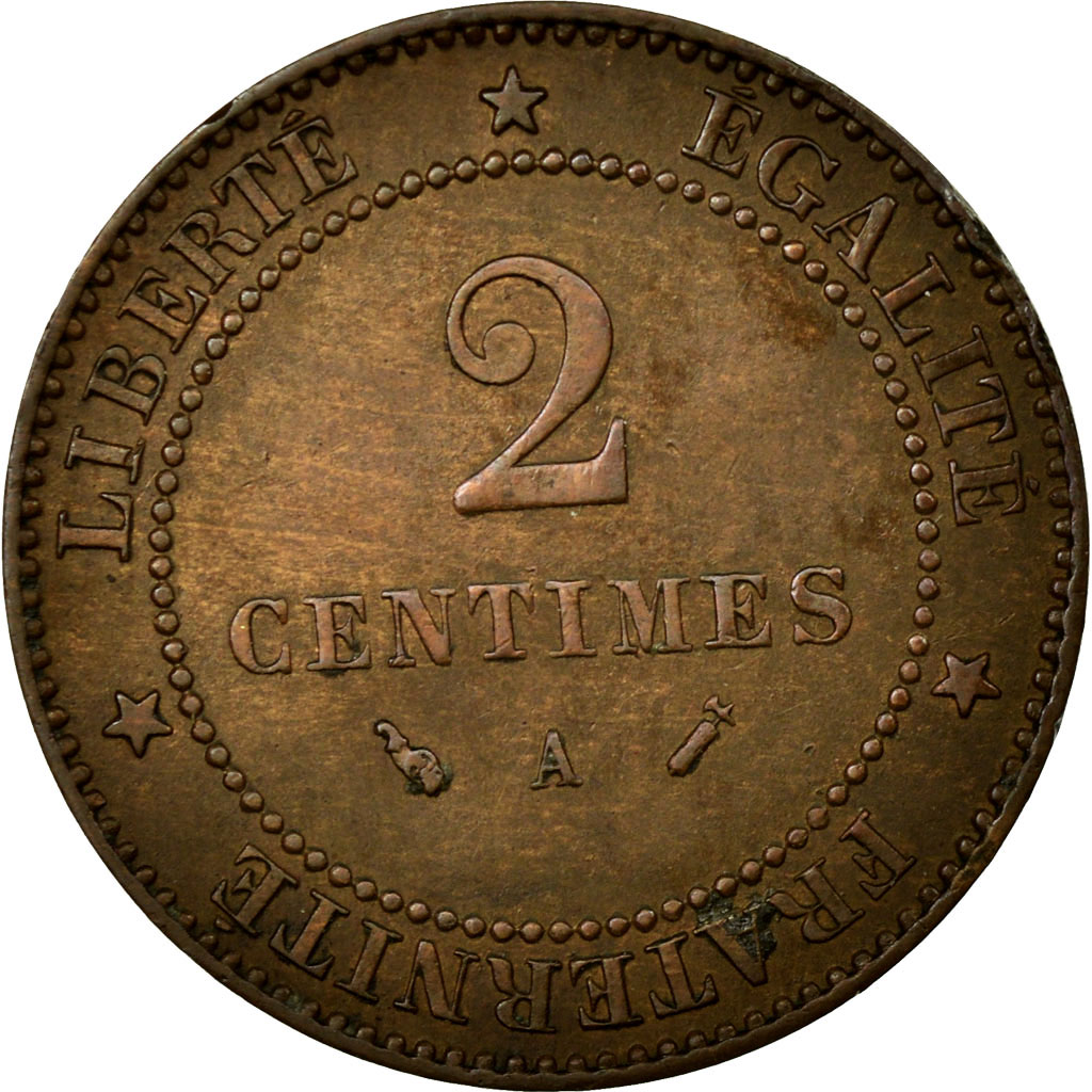 Coin, France, Cérès, 2 Centimes, 1892, Paris, , Bronze, KM:827.1
