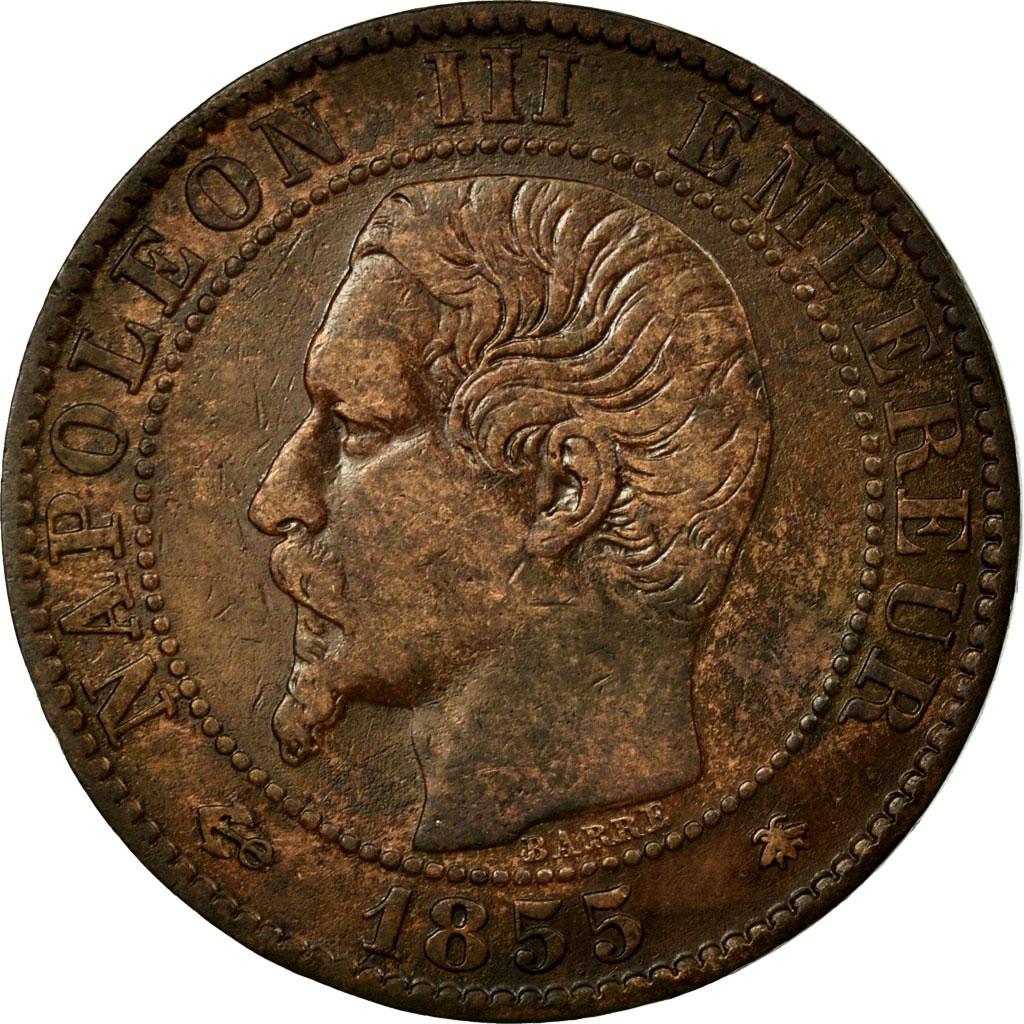 Coin, France, Napoleon III, Napoléon III, 5 Centimes, 1855, Strasbourg