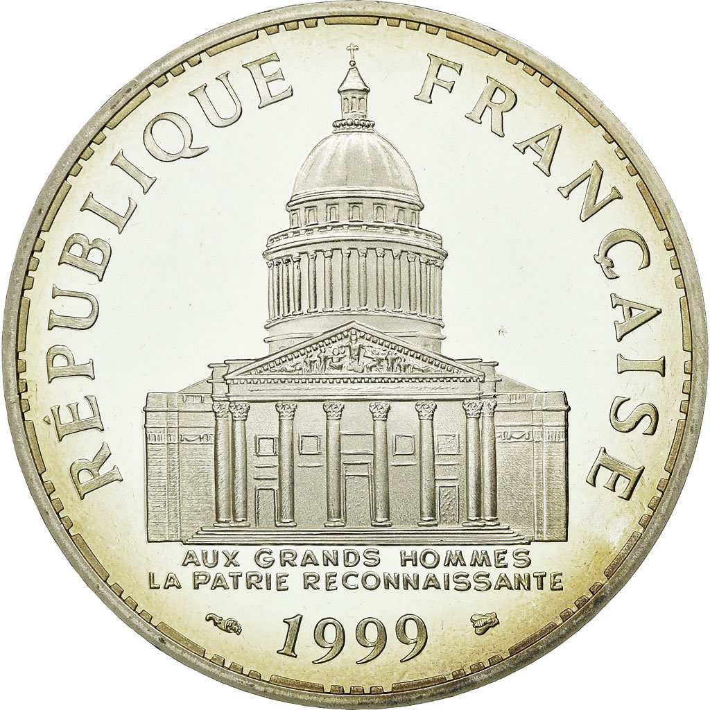 Coin, France, Panthéon, 100 Francs, 1999, Paris, Proof, , Silver