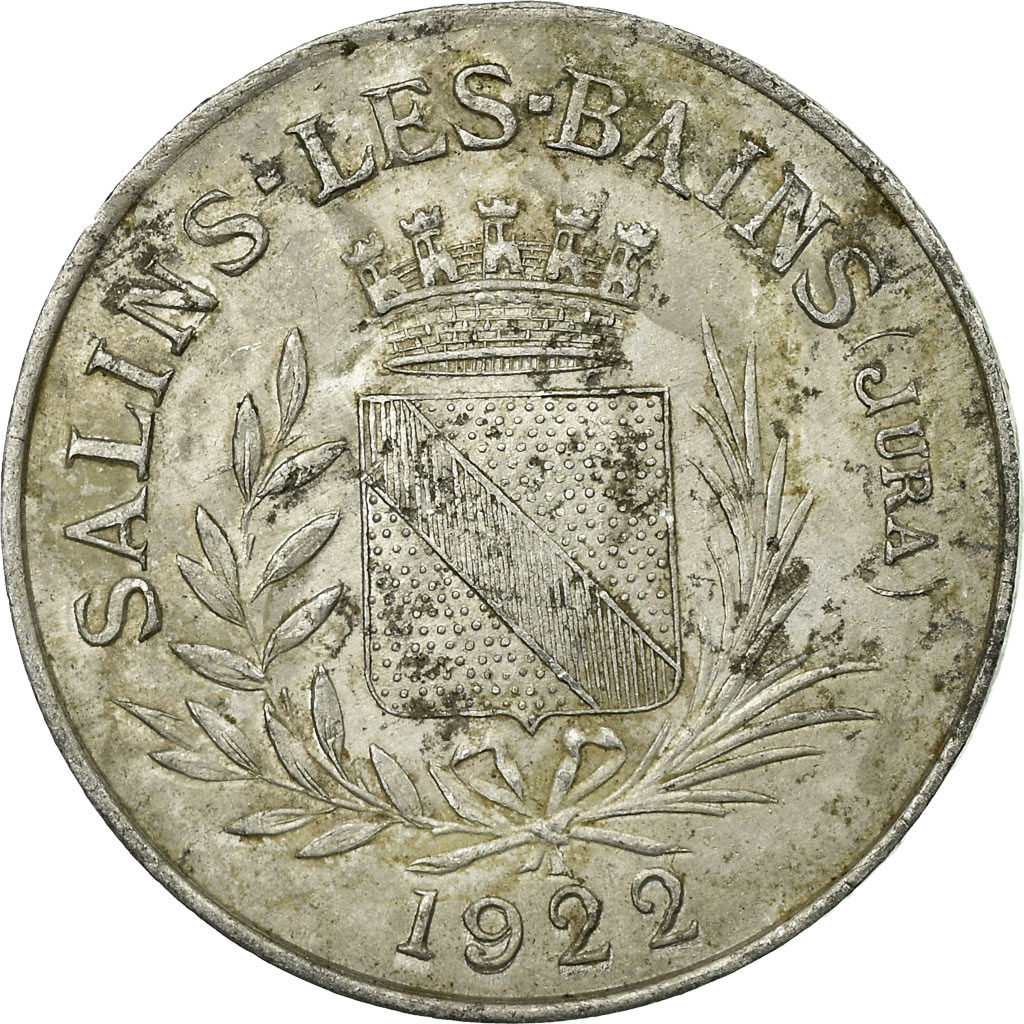 Coin, France, F.C.I.M, 260ème section, Salins-Les-Bains, 10 Centimes, 1922
