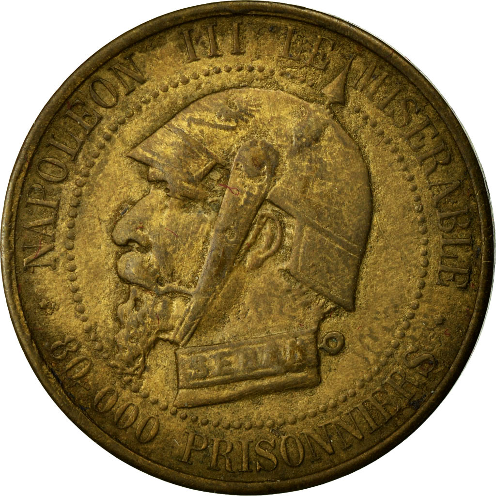 Coin, France, 5 Centimes, 1870, AU(50-53), Bronze