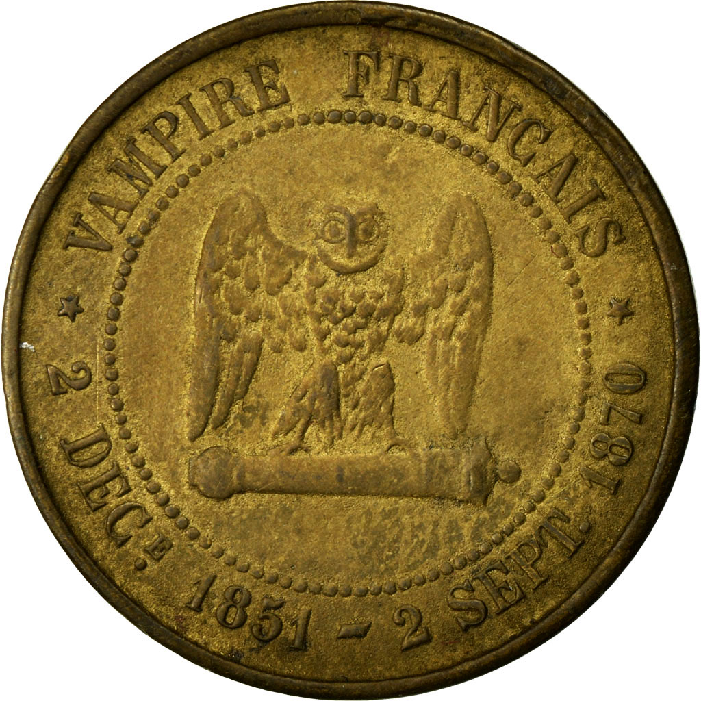 Coin, France, 5 Centimes, 1870, AU(50-53), Bronze
