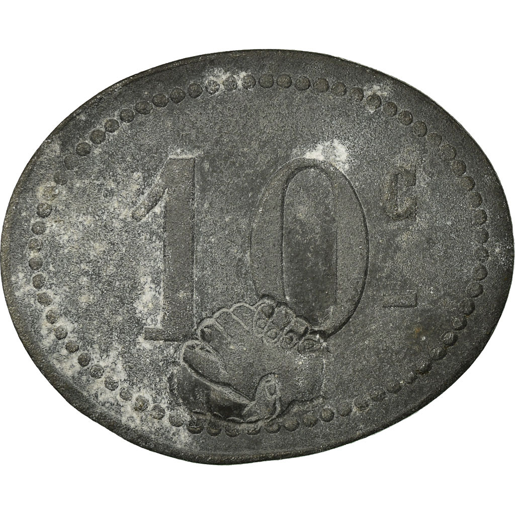 Coin, France, Cantine GIRARD, Cholet, 10 Centimes, , Zinc, Elie:10.8