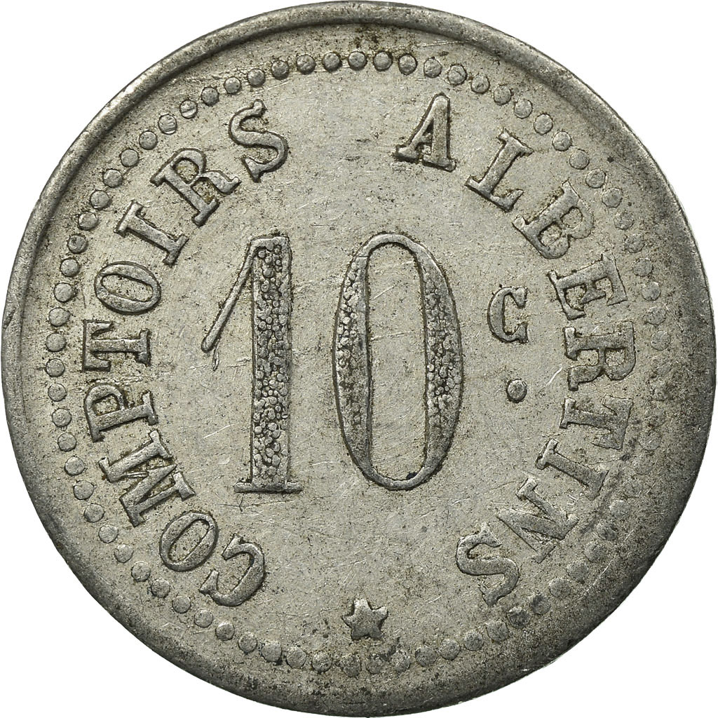 Coin, France, Comptoirs Albertins, Albert, 10 Centimes, , Aluminium