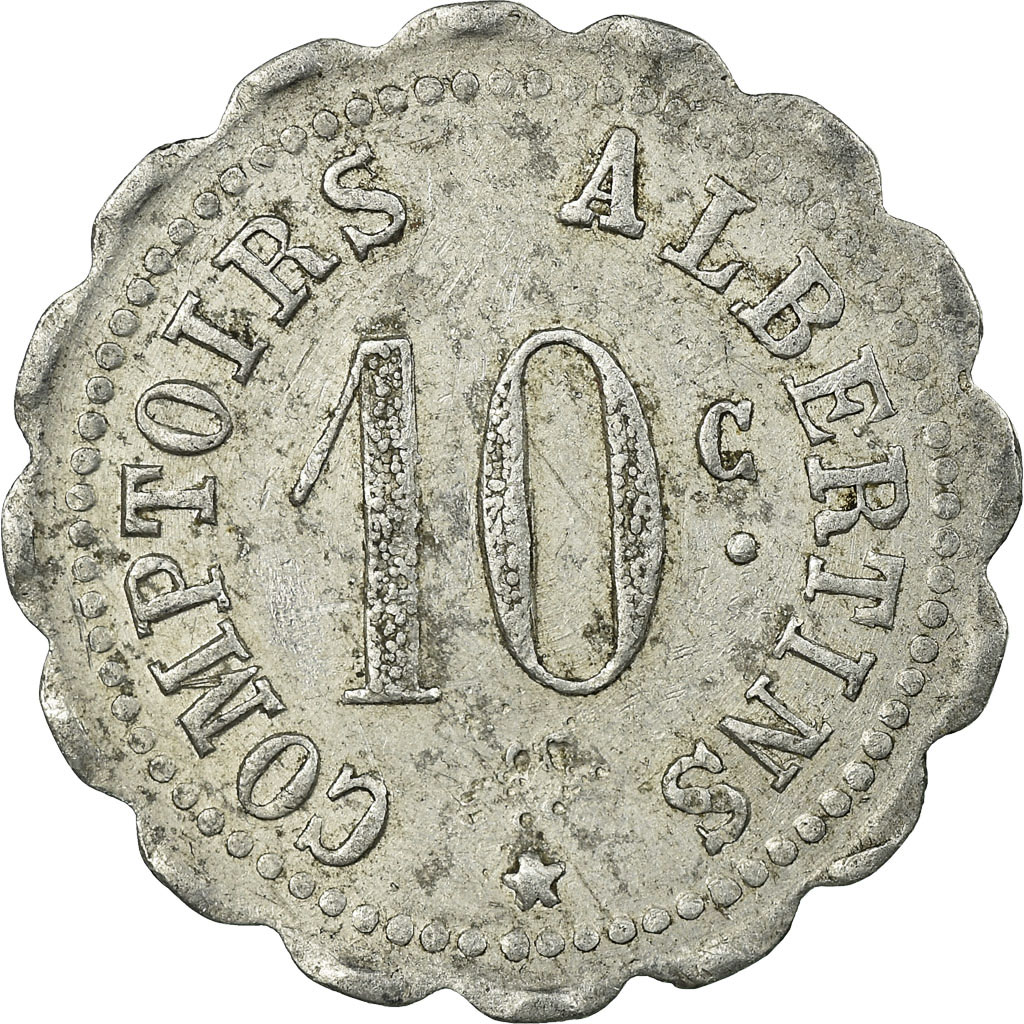 Coin, France, Comptoirs Albertins, Albert, 10 Centimes, , Aluminium