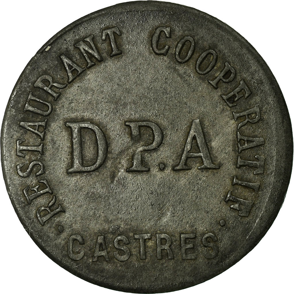 Coin, France, Ville de Castres, Castres, 5 Centimes, , Zinc