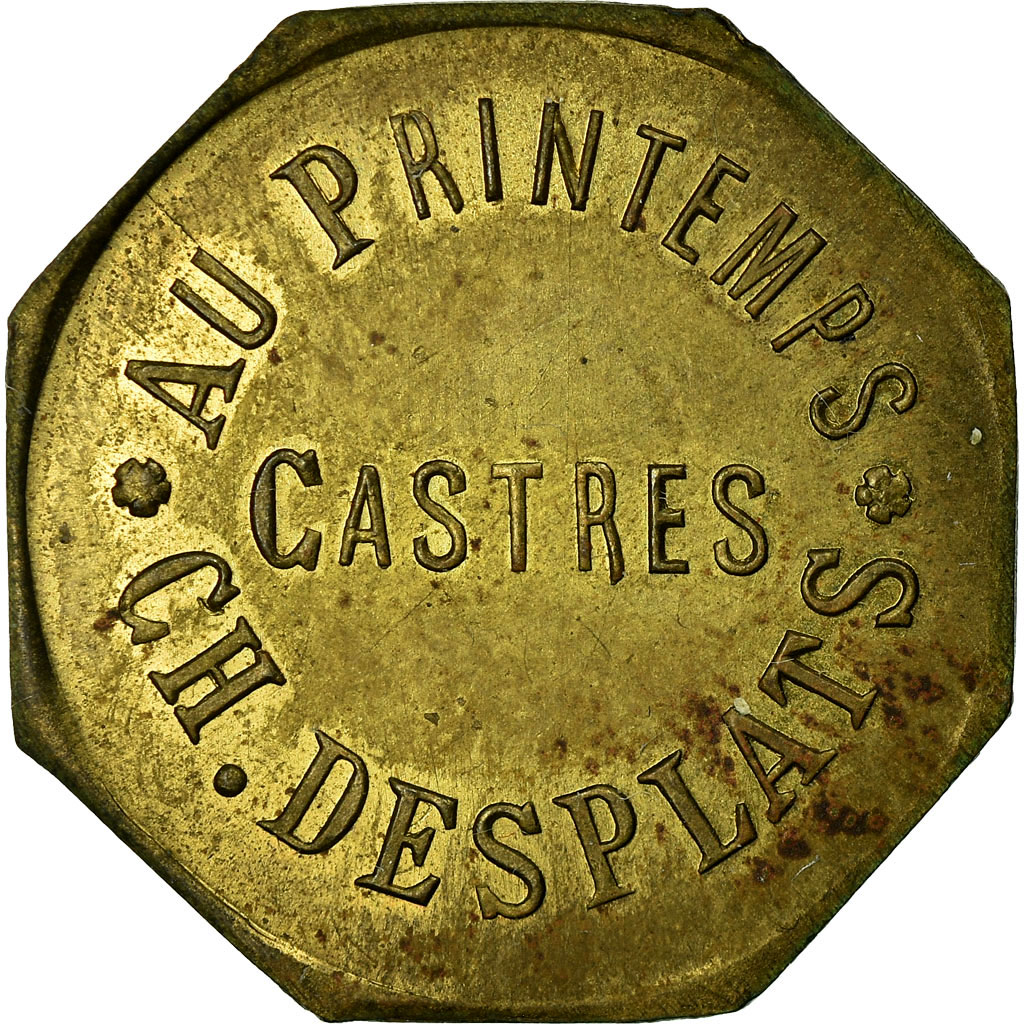 Coin, France, Au Printemps, Ch. DESPLATS, Castres, 25 Centimes, 