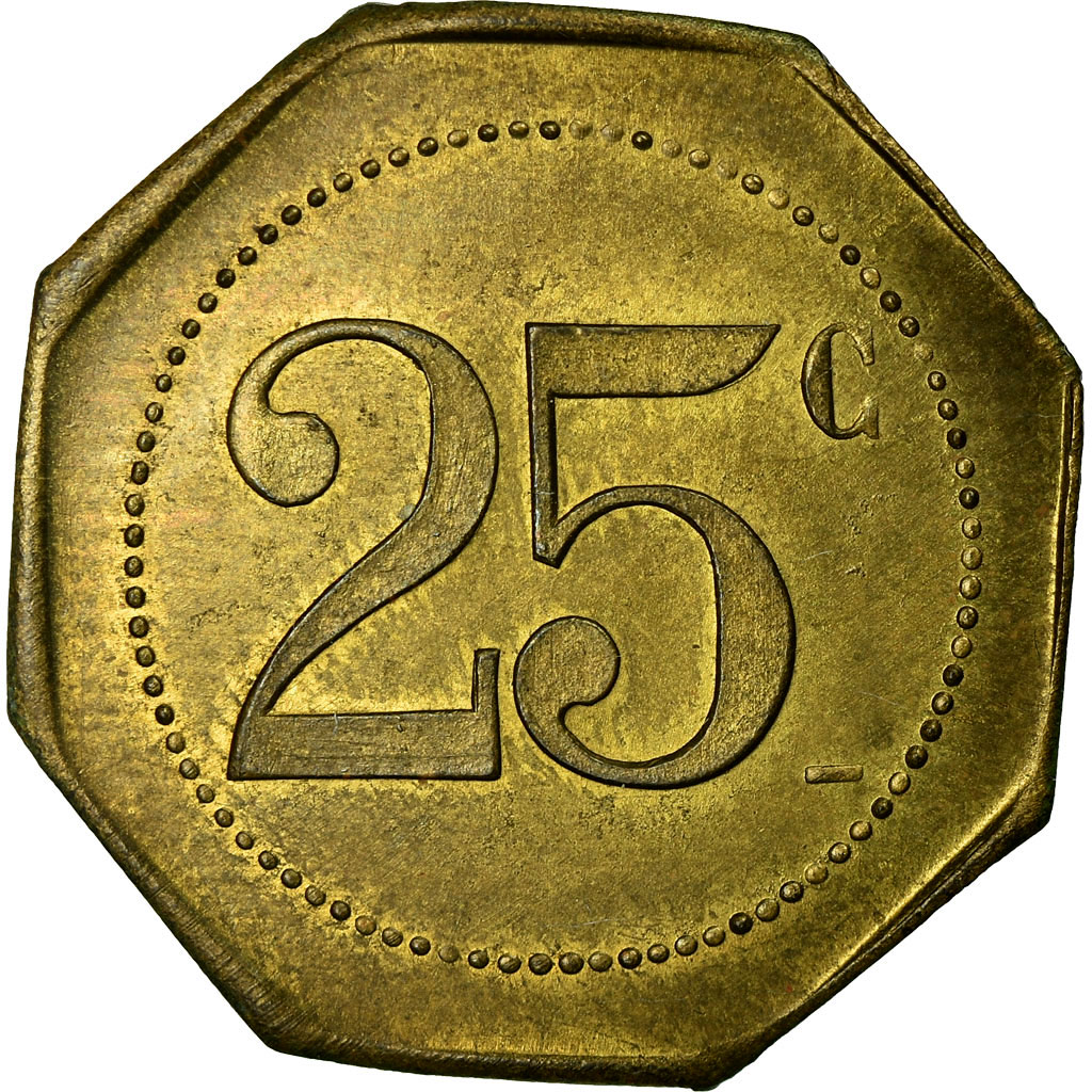 Coin, France, Au Printemps, Ch. DESPLATS, Castres, 25 Centimes, 