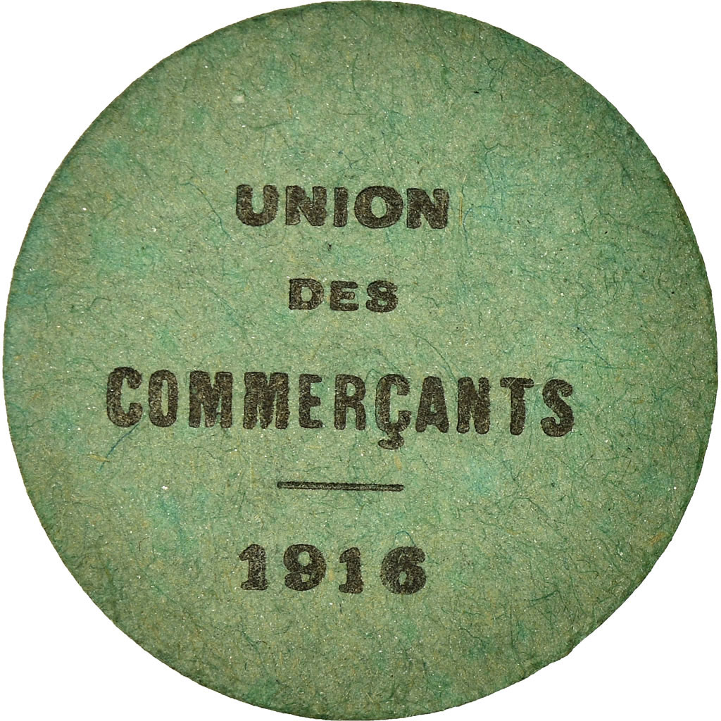 Coin, France, Union des Commerçants, Grenade, 5 Centimes, 1916, 