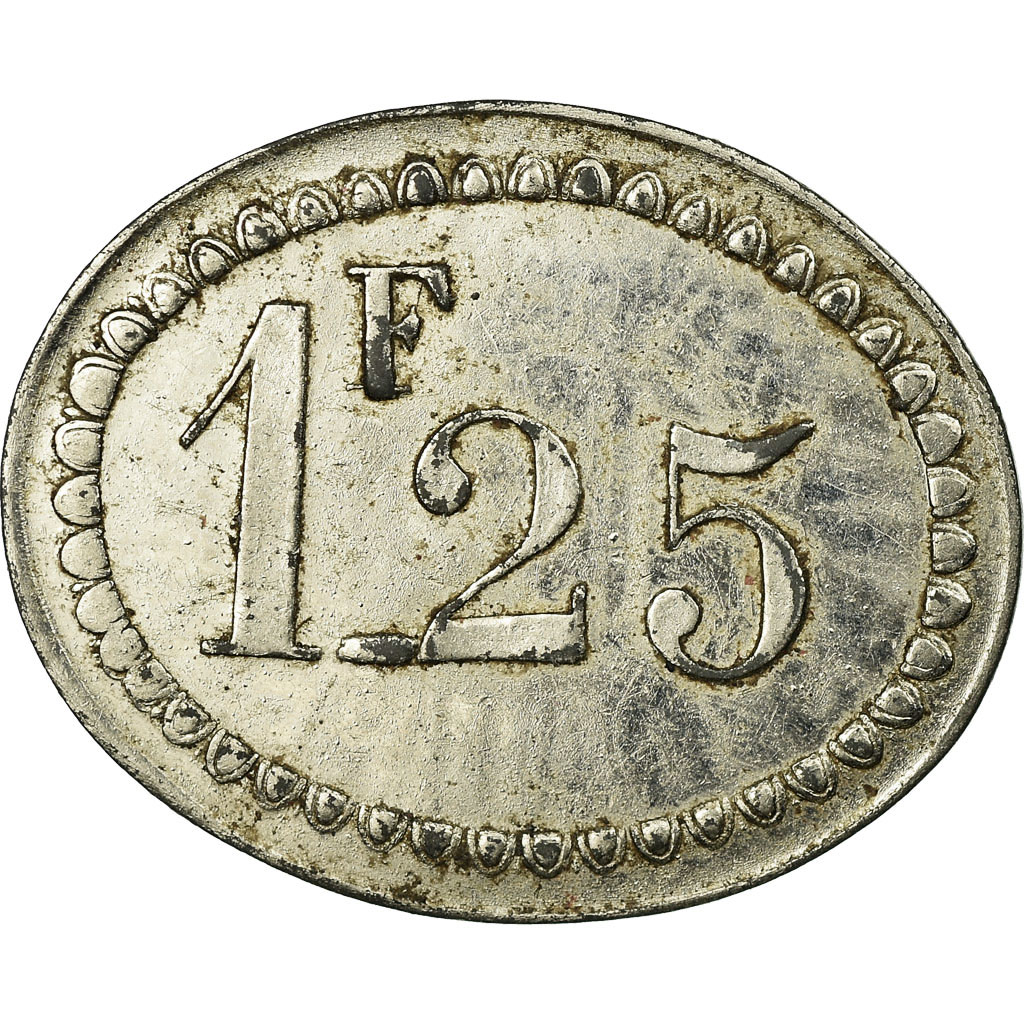 Coin, France, Taverne des Dauphins, Grenoble, 1.25 Franc, , Nickel