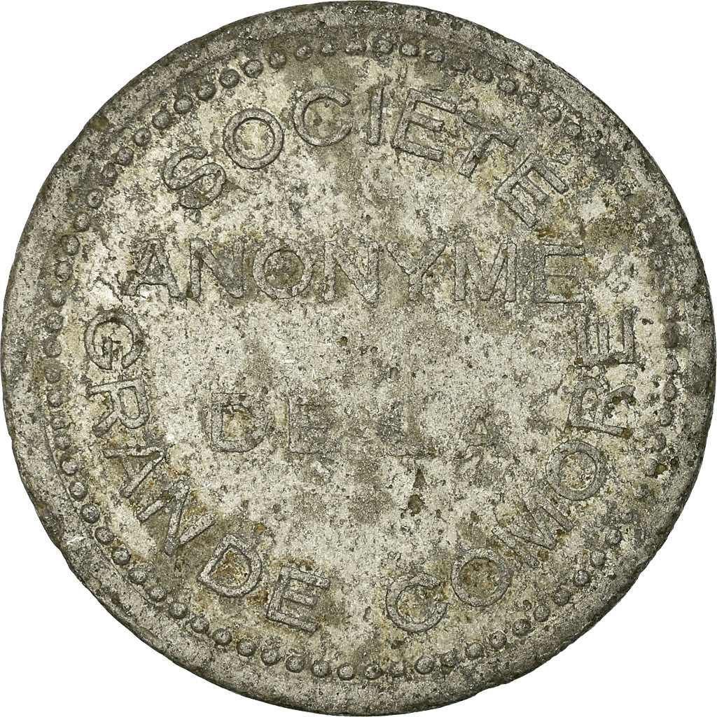 Coin, Comoros, Société Anonyme de la Grande Comore, 25 Centimes, 
