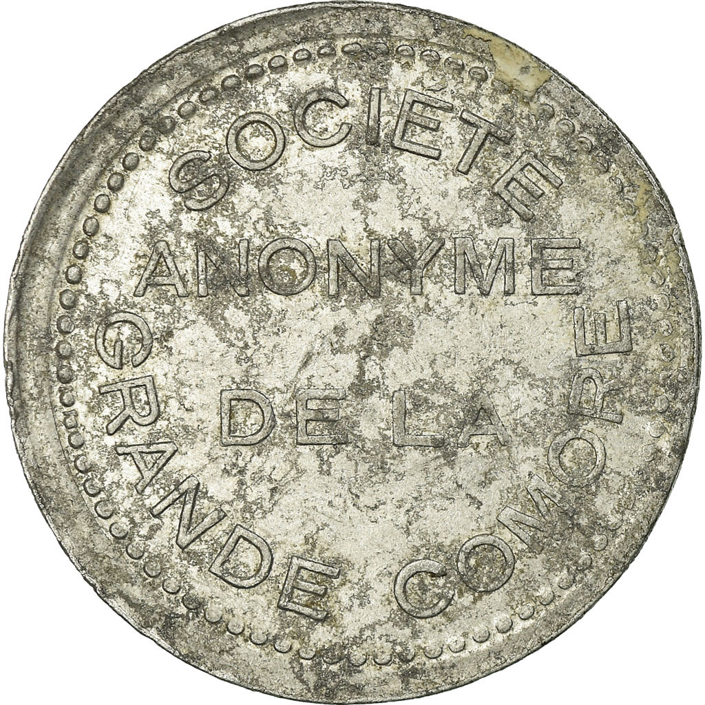 Coin, Comoros, Société Anonyme de la Grande Comore, 25 Centimes, 