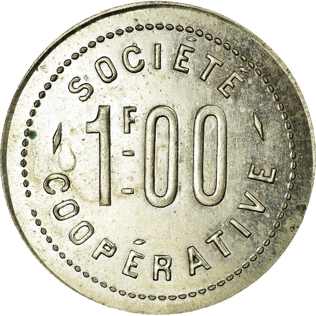 Coin, France, La Fraternité, Société Coopérative, Amplepuis, 1 Franc
