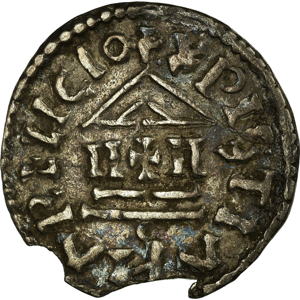 France, Louis le Pieux, Denarius, 814-840, Uncertain mint, Silver, EF