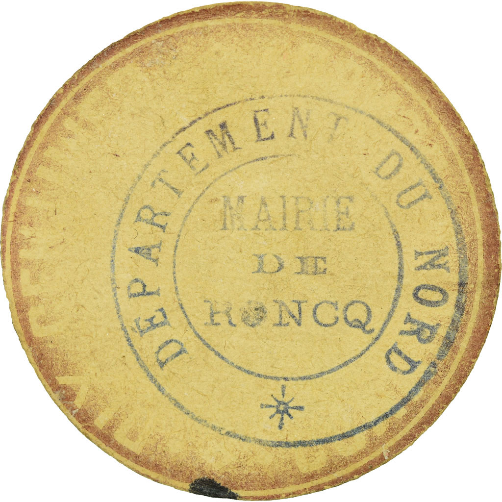 Coin, France, Commune de Roncq, Roncq, 10 Centimes, , Cardboard