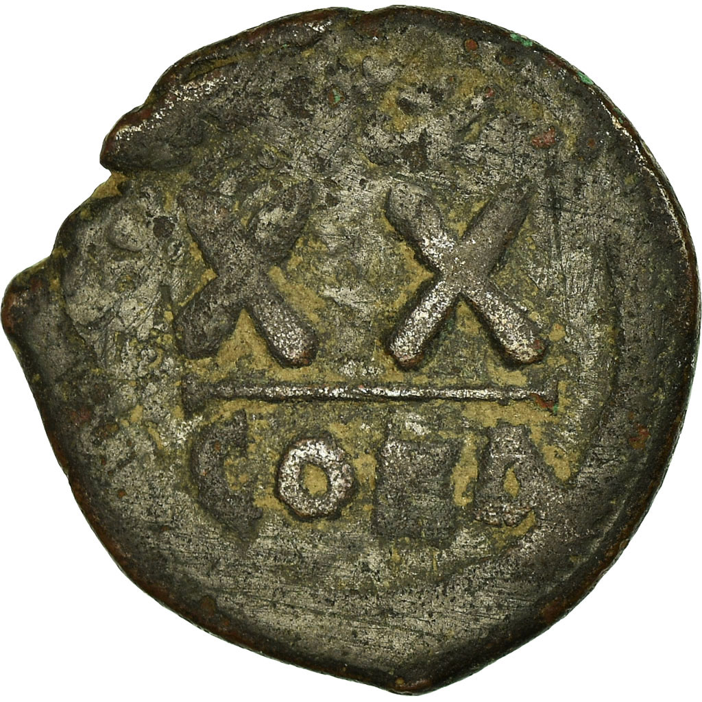 Coin, Phocas, Half Follis, 602-610, Constantinople, , Copper, Sear:643