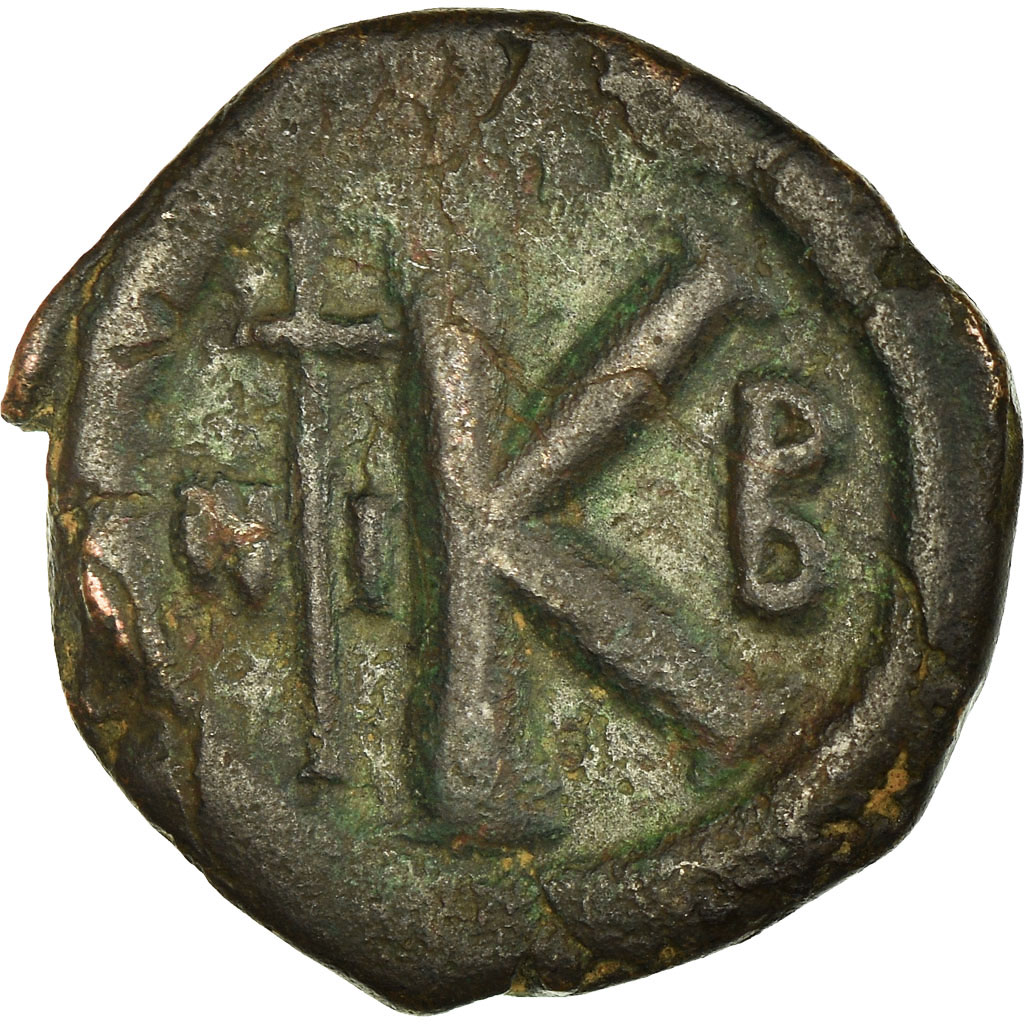 Coin, Justin I, Half Follis, 518-527, Nicomedia, , Copper, Sear:90