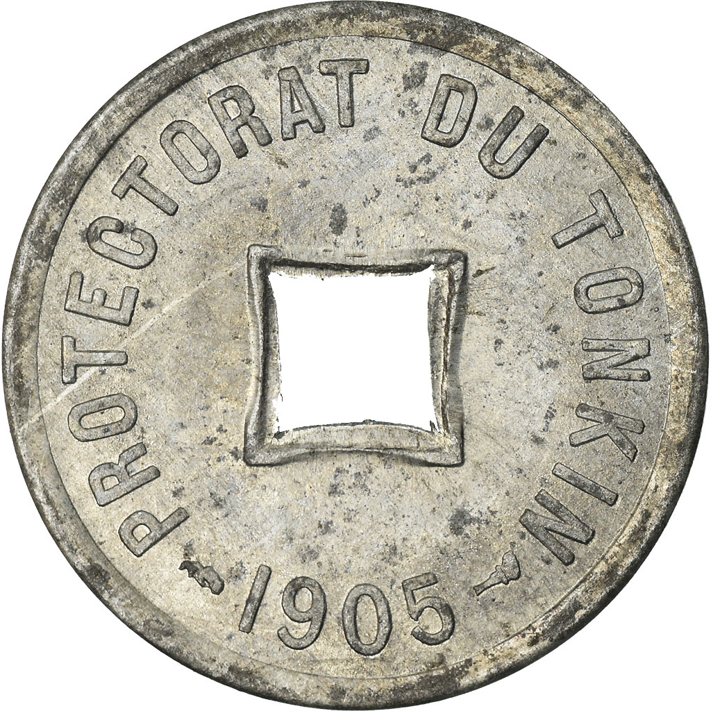Coin, Tonkin, 1/600 Piastre, 1905, , Zinc, KM:1