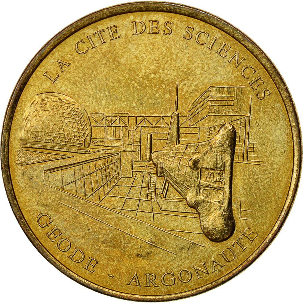 France, Token, Touristic token, Cité des Sciences n°1- La Géode-, 2002