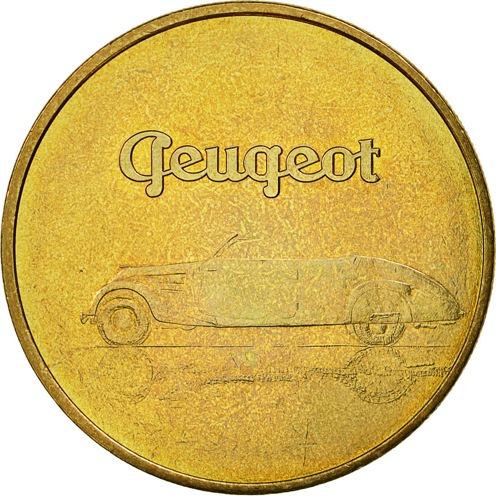France, Token, Touristic token, Sochaux - Peugeot - 402 éclipse, 2010, MDP