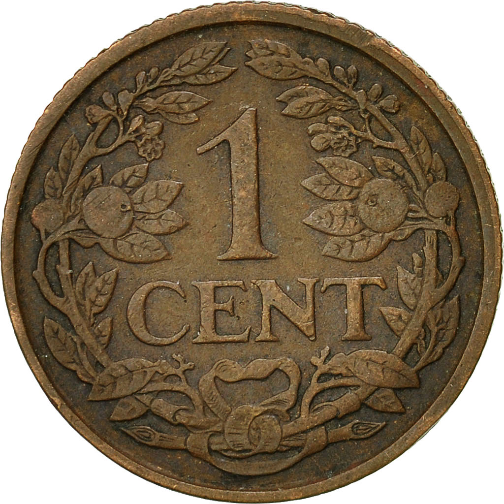 Moneda, Países Bajos, Wilhelmina I, Cent, 1929, MBC, Bronce, KM:152