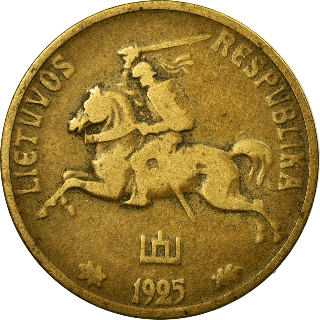 Coin, Lithuania, 10 Centu, 1925, King's Norton, , Aluminum-Bronze