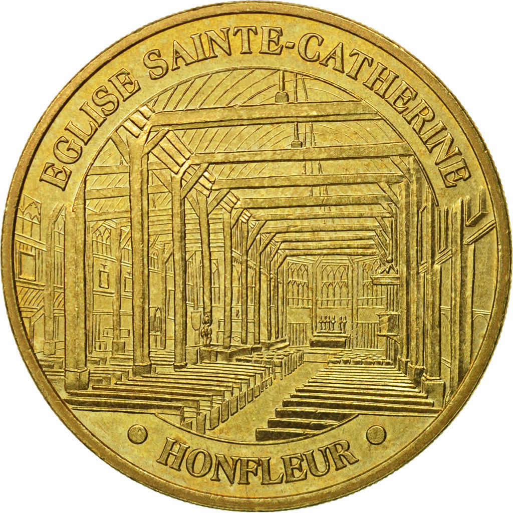 France, Token, Touristic token, 14/ Eglise Sainte-Catherine - Honfleur, 2004