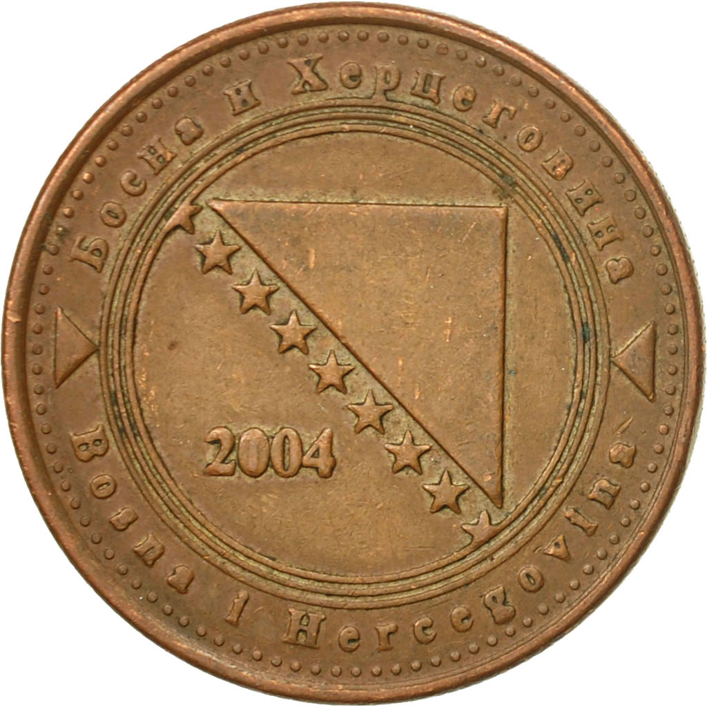 Moneda, BOSNIA-HERZEGOVINA, 20 Feninga, 2004, British Royal Mint, MBC, Cobre