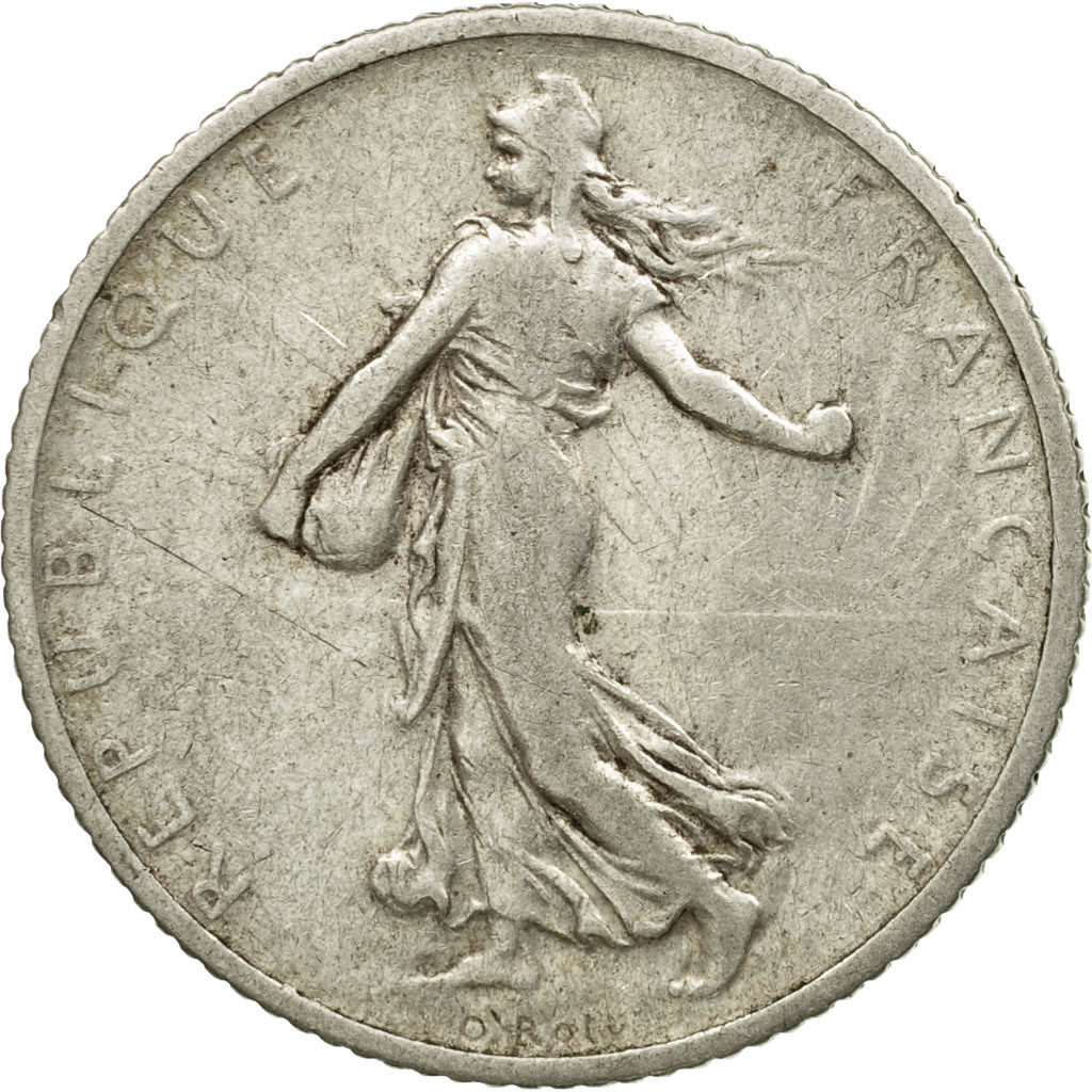 Coin, France, Semeuse, Franc, 1906, Paris, , Silver, KM:844.1, Le