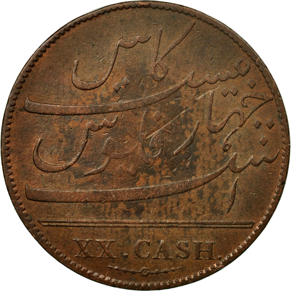 Coin, INDIA-BRITISH, MADRAS PRESIDENCY, 20 Cash, 1803, Soho Mint, Birmingham