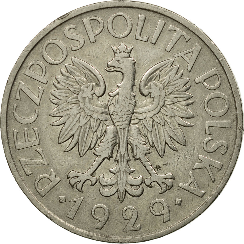 Coin, Poland, Zloty, 1929, Warsaw, , Nickel, KM:14